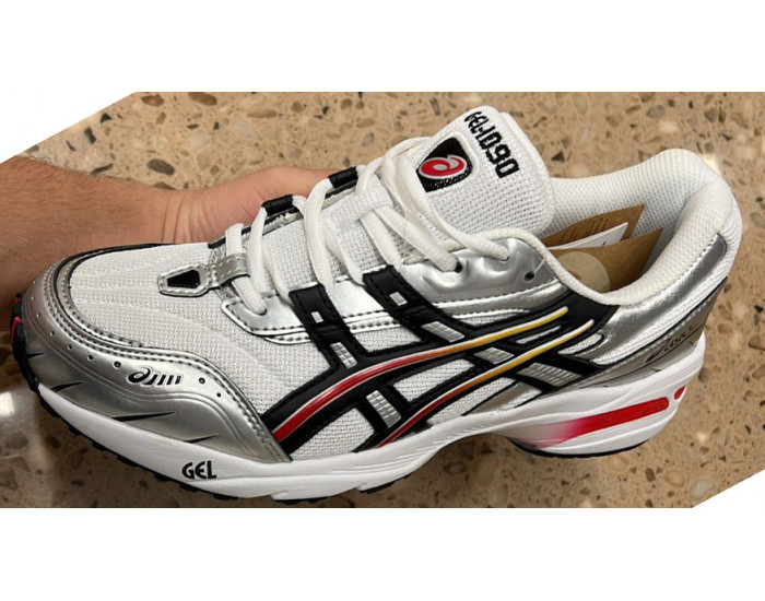 Asics Gel 1090 White Black Silvery Серебристые