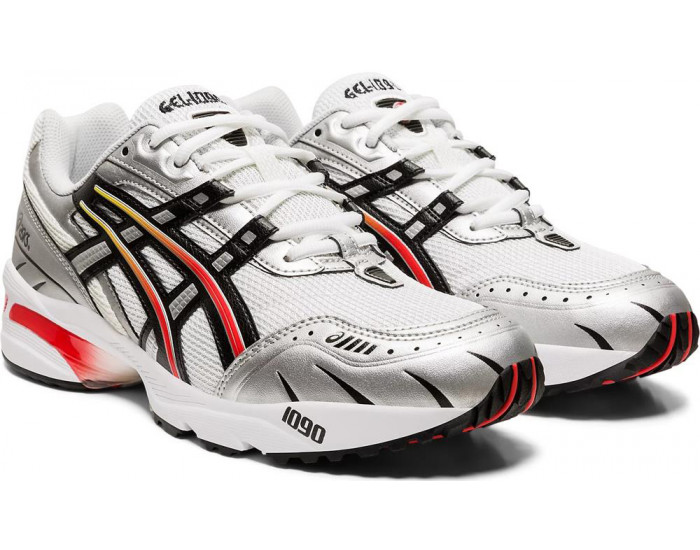 Asics Gel 1090 White Black Silvery Серебристые