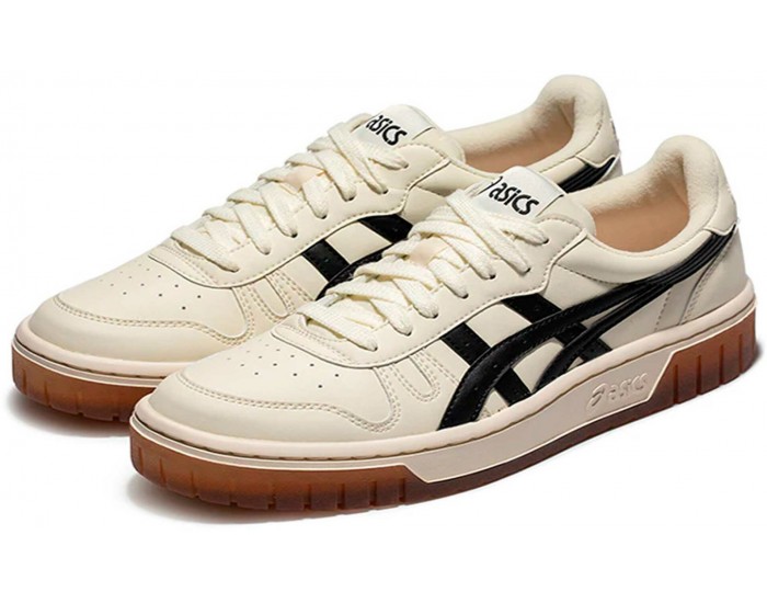 Asics Court MZ Retro White Black белые с черным