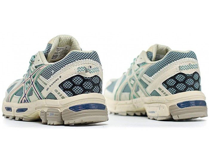 Asics Gel Kahana 8 Khaki Blue Белые с зеленым
