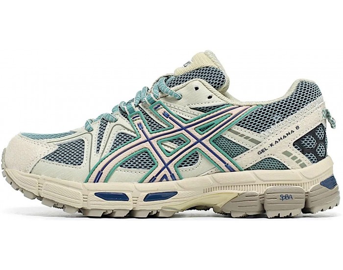 Asics Gel Kahana 8 Khaki Blue Белые с зеленым