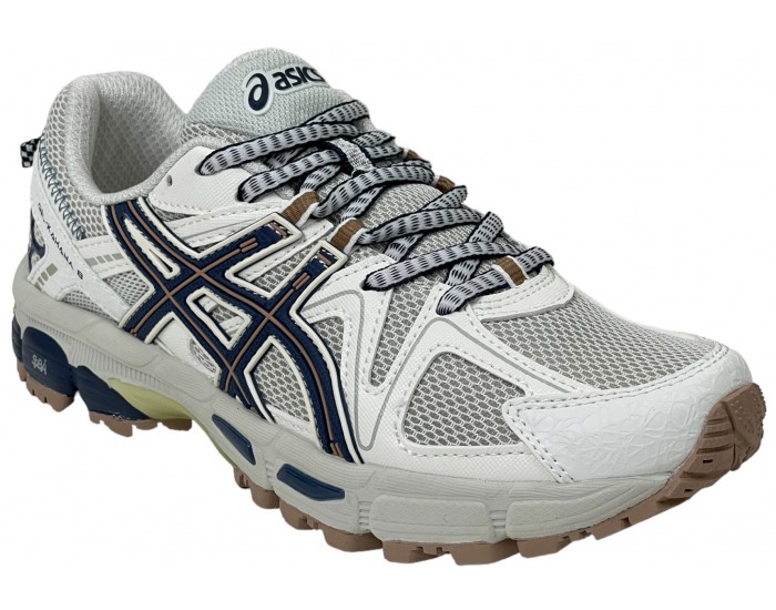 Asics Gel Kahana 8 White Navy Белые с синим