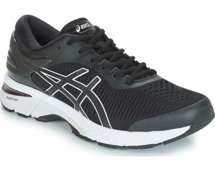 Asics Gel-Kayano 25 Черные с белым