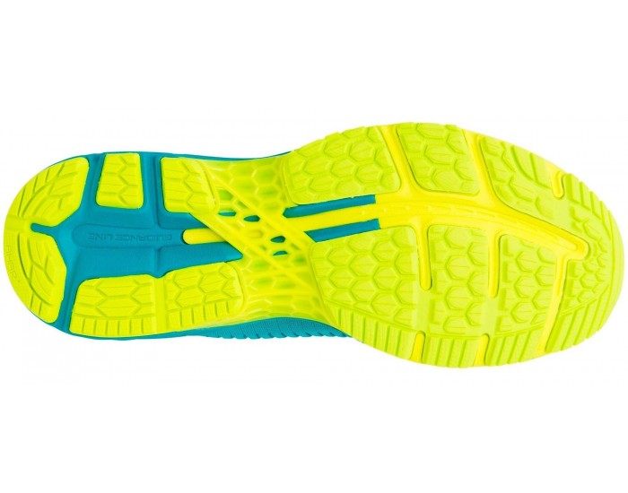 Asics Gel-Kayano 25 Голубые с желтым