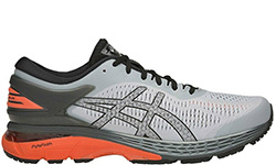 Asics Gel-Kayano 25 Серые с оранжевым