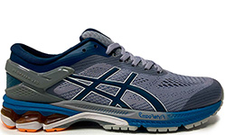 Asics Gel Kayano 26 Blue Grey Orange