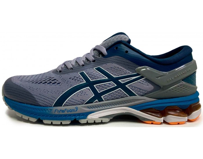 Asics Gel Kayano 26 Blue Grey Orange
