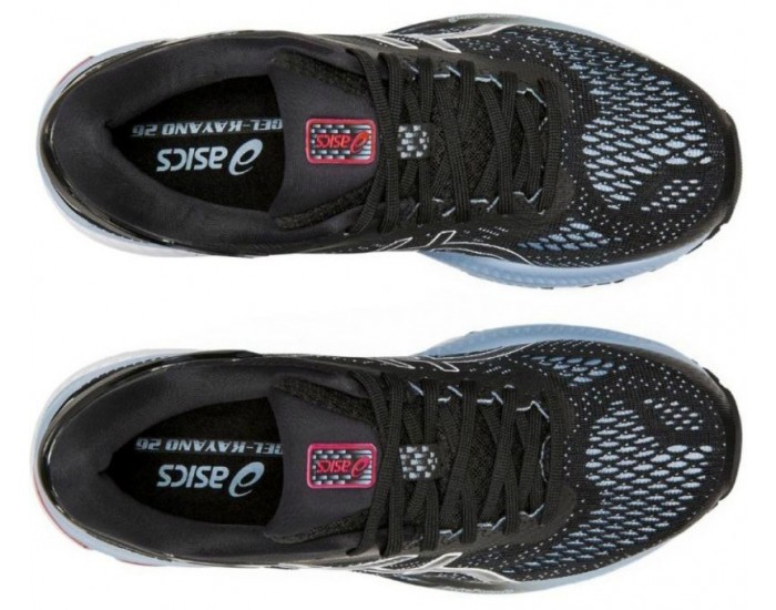 Asics Gel Kayano 26 Черные с голубым