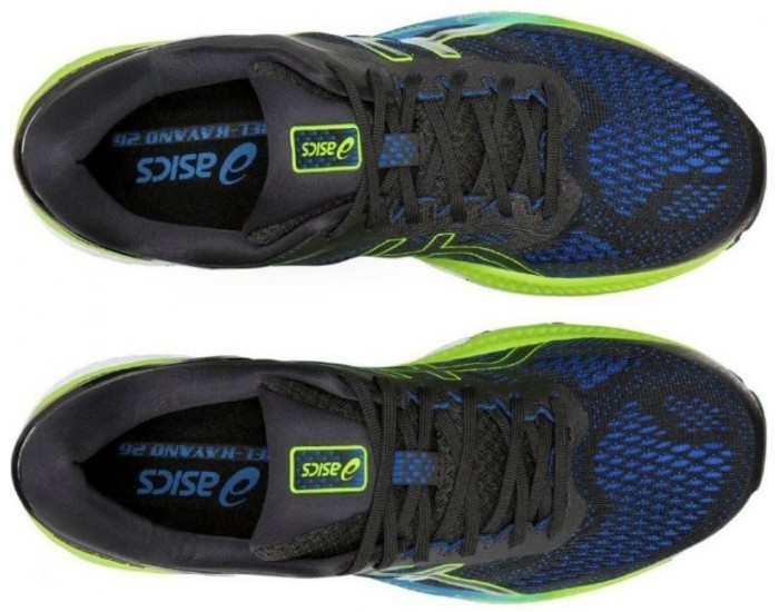 Asics Gel Kayano 26 Черные с зеленым