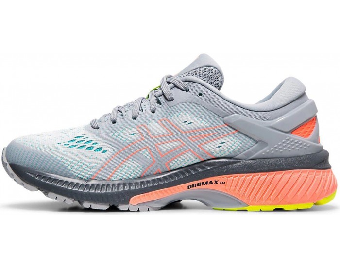 Asics Gel-Kayano 26 Lite Show Серые с оранжевым