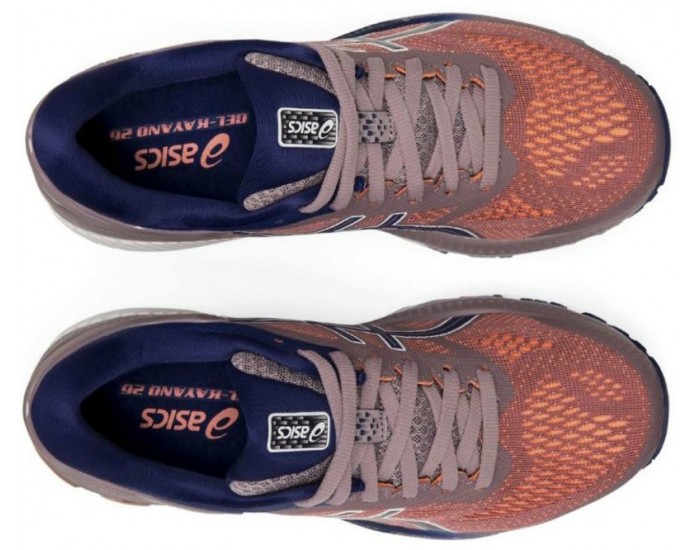 Asics Gel Kayano 26 Синие с оранжевым