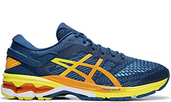 Asics Gel Kayano 26 Синие с желтым