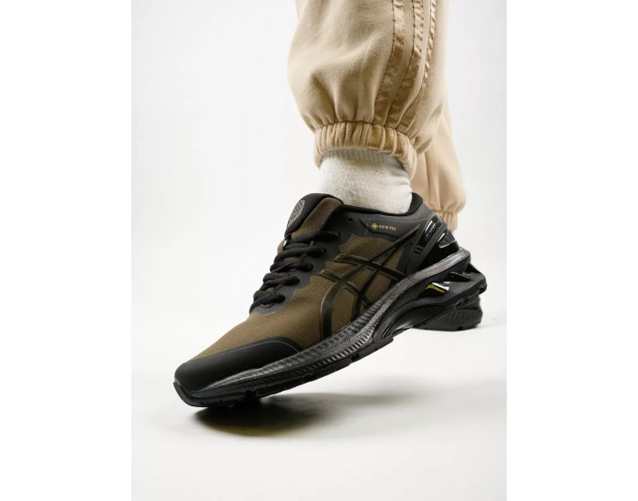 Asics Gel Kayano 27 Gore-Tex Khaki Black Утепленные