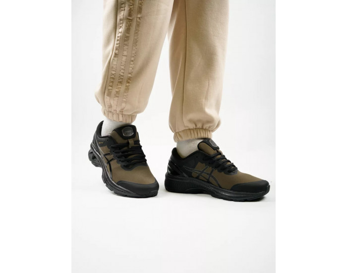 Asics Gel Kayano 27 Gore-Tex Khaki Black Утепленные