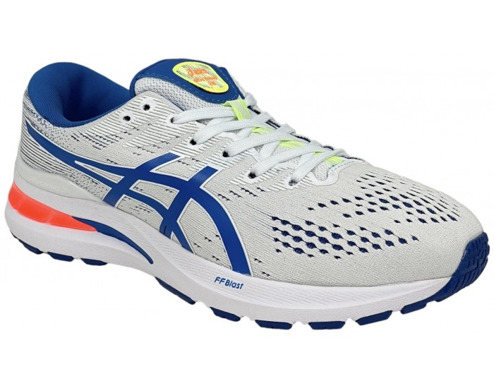Asics Gel Kayano 28 White Blue Red