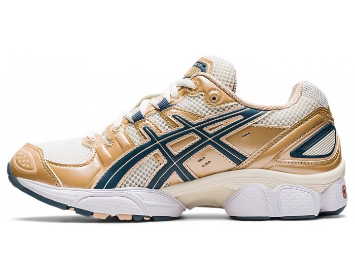 Asics Gel Nimbus 9 Cream Ironclad белые с оранжевым