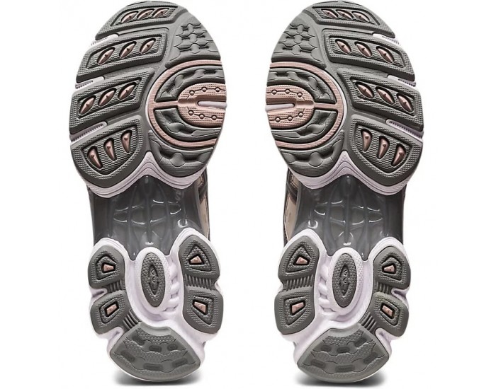 Asics Gel Nimbus 9 White Oatmeal белые с розовым