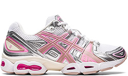 Asics Gel Nimbus 9 White Pure Silver Серебристые с розовым