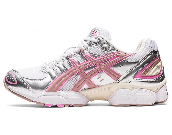 Asics Gel Nimbus 9 White Pure Silver Серебристые с розовым